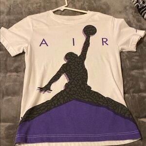 Air Graphic T-Shirt - White and Purple